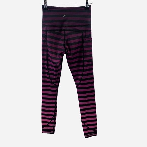 Zyia Pink Ombre Striped Leggings Size 0 - Picture 2 of 11